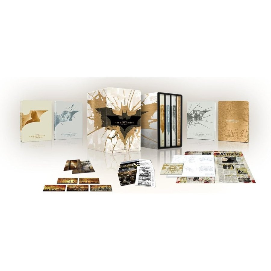 THE DARK KNIGHT TRILOGY | UK Import | 4K UHD + Blu-ray Steelbook Collection | Warner Bros