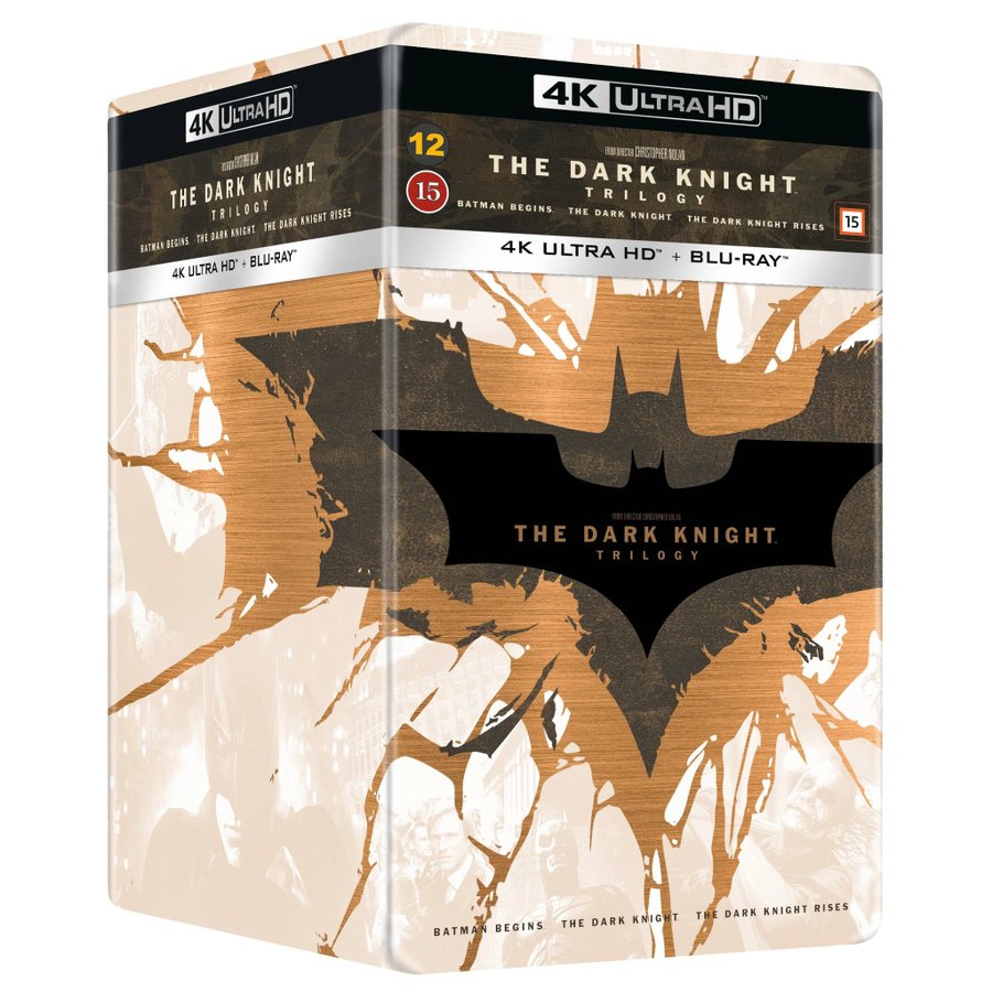 THE DARK KNIGHT TRILOGY | UK Import | 4K UHD + Blu-ray Steelbook Collection | Warner Bros